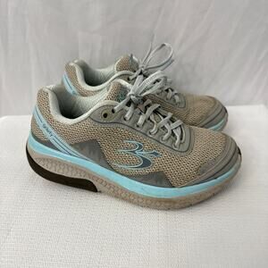 Gravity Defyer Mighty Walk Shoes Womens Size 6.5 Gray Blue